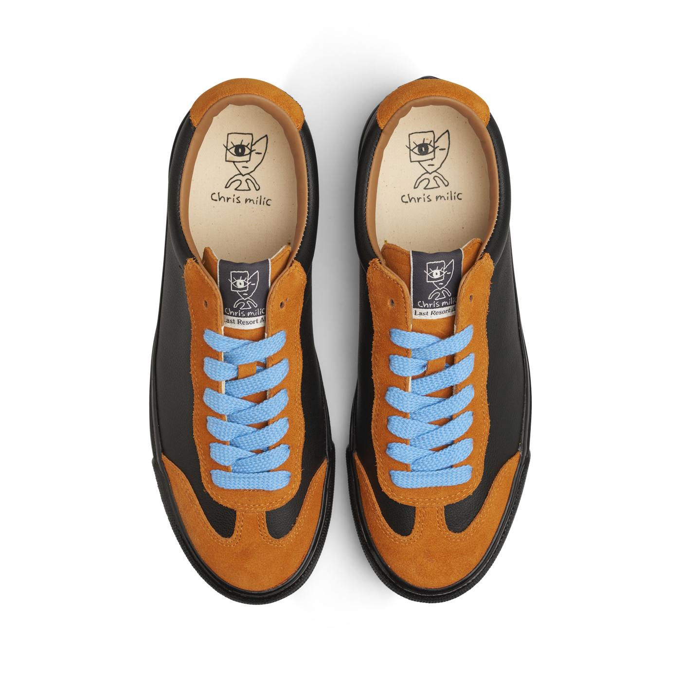 VM004-Lo Milic Leather/Suede (Duo Orange/Black/Black)