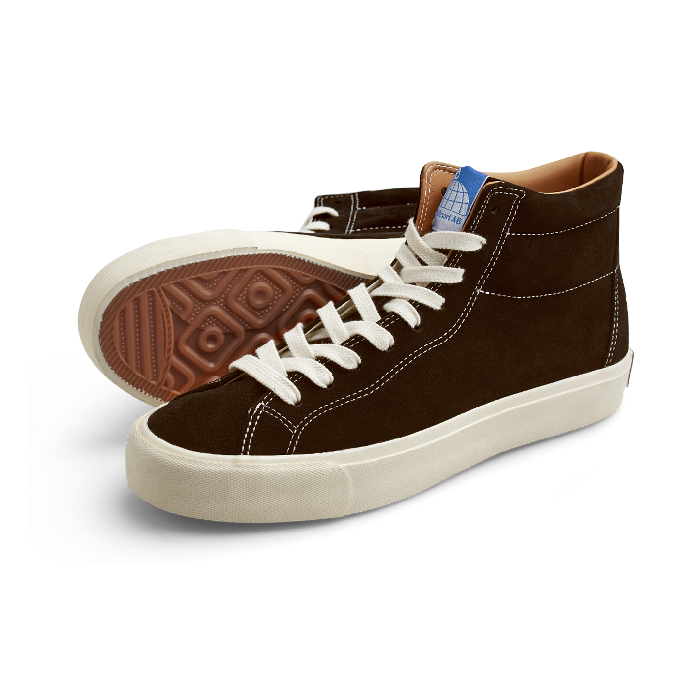 VM003-Hi Suede (Choc Brown/White) D8