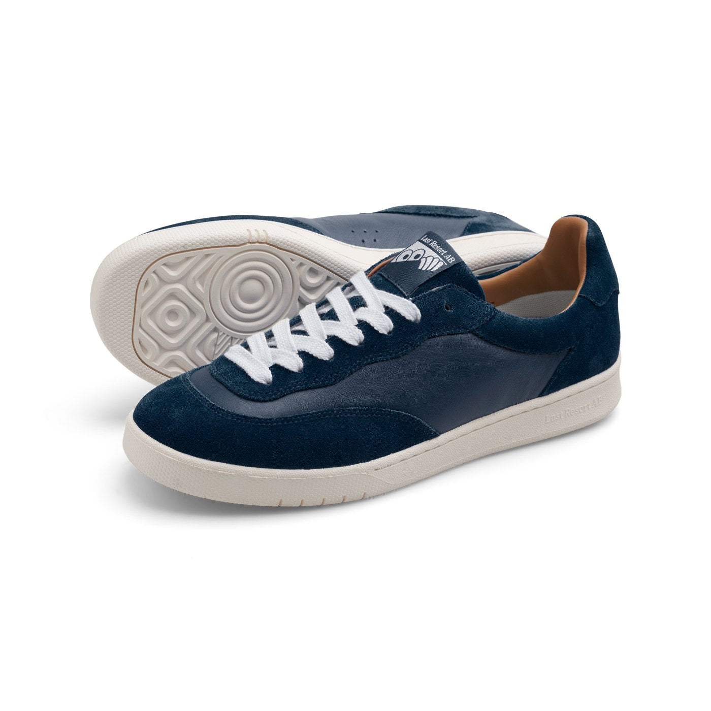 CM001-Lo Suede/Leather (Navy/White)