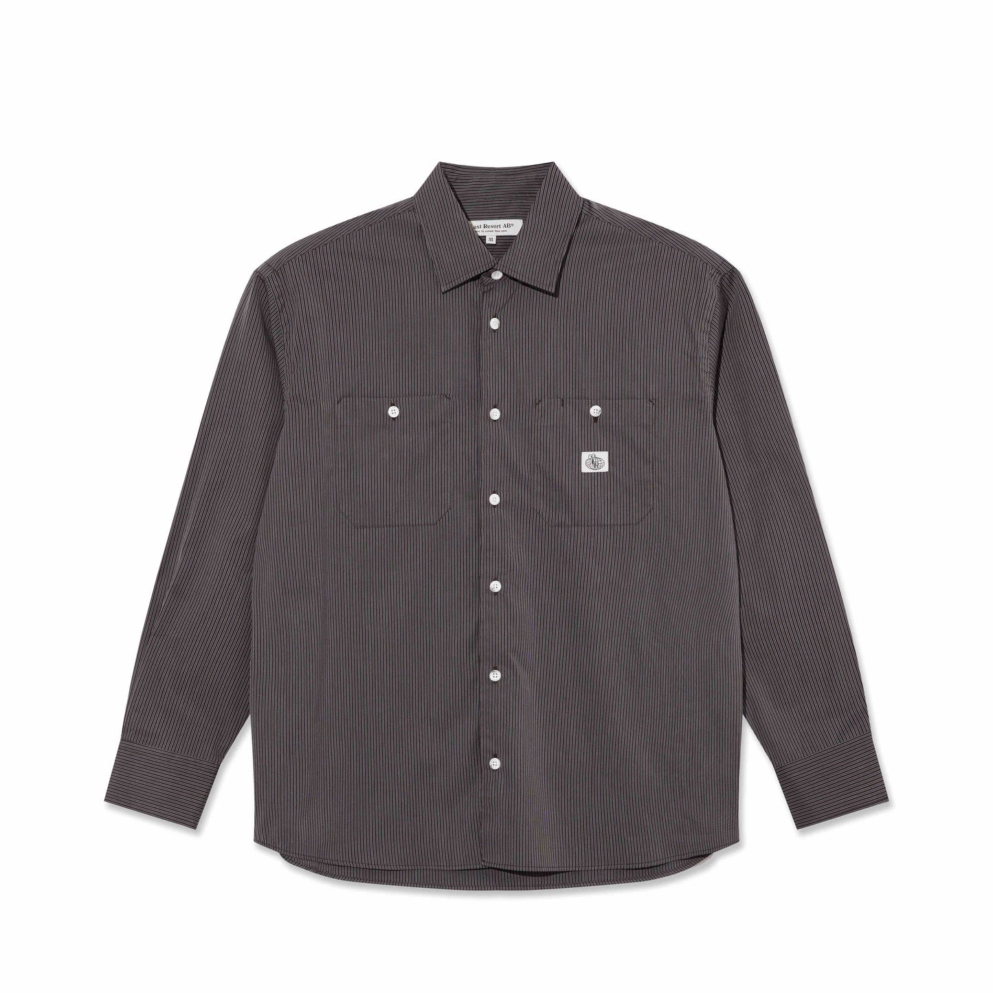 SM001 Poplin (Navy Stripe)