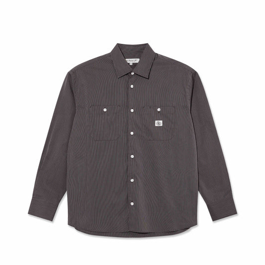 SM001 Poplin (Navy Stripe)
