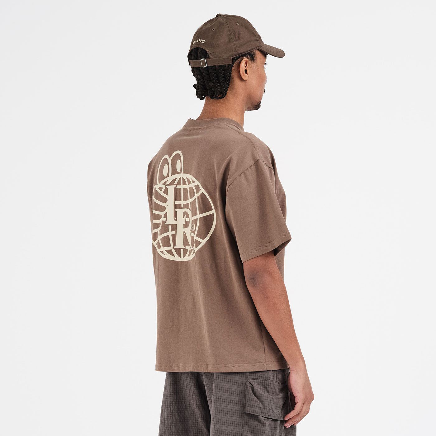 Atlas Mono SS Tee (Washed Brown/Beige)