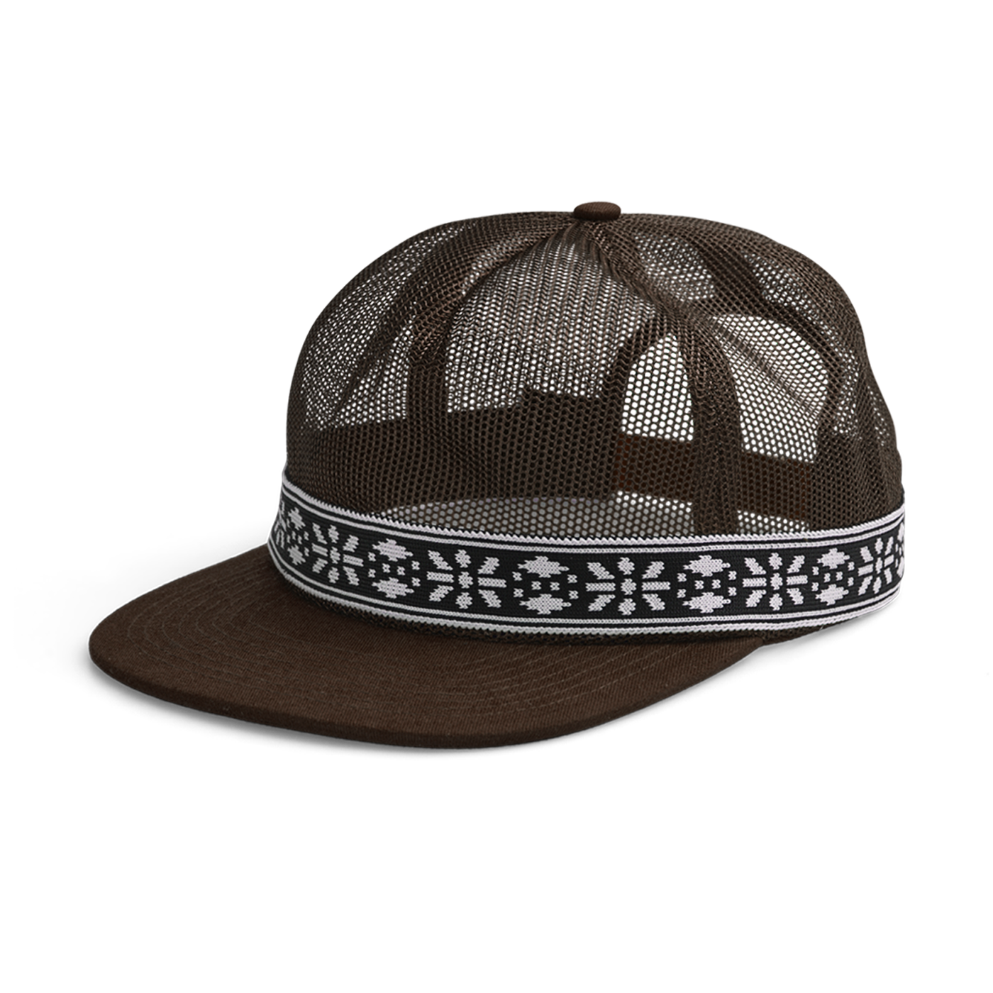 Webbed Full-Mesh Hat (Choc Brown)