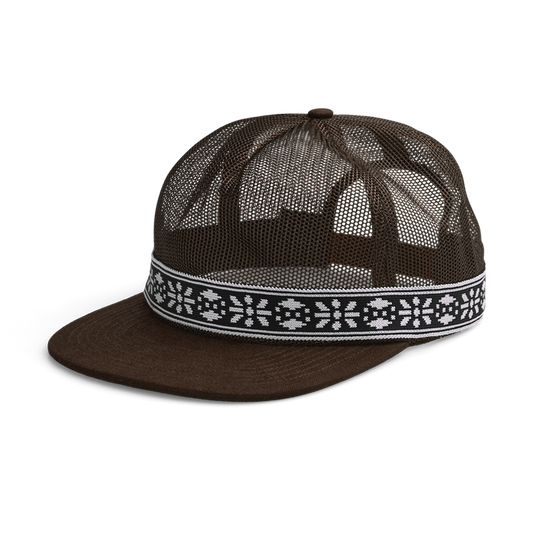 Webbed Full-Mesh Hat (Choc Brown)